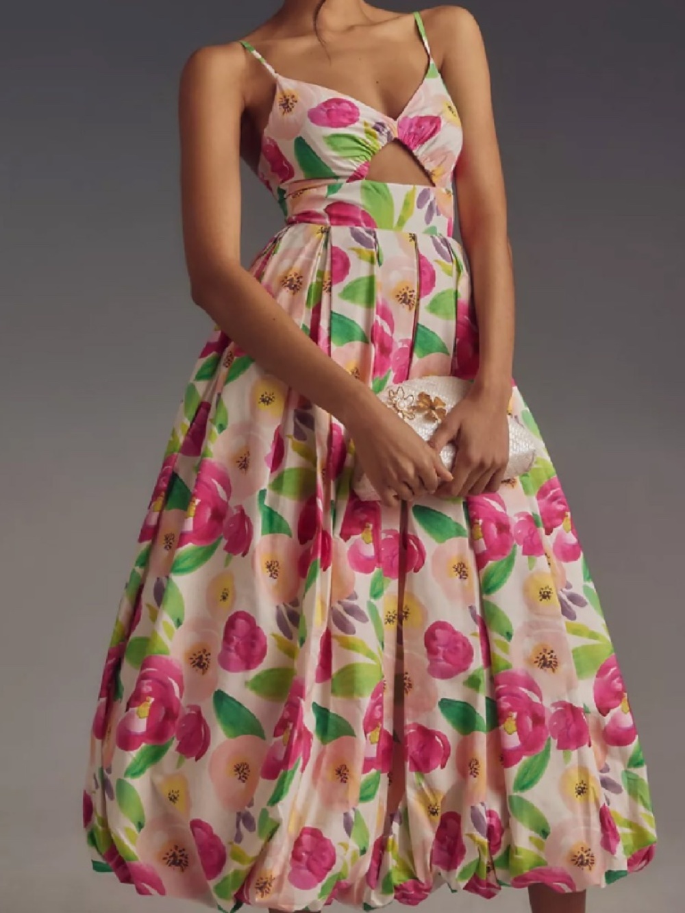 Hutch Sleeveless V-Neck Cutout Midi Dress - Picture 3 of 15